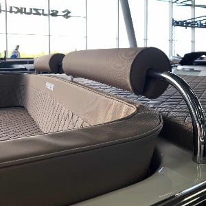 RVS Railing voor extra hoge rugkussens incl. 2 kussens-Primeur